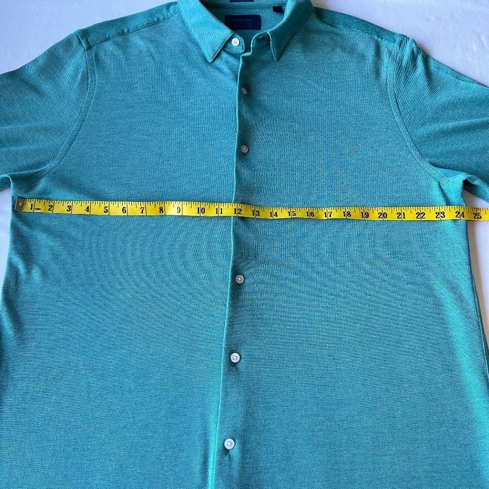 Fairlane Performance Pique Button Down Long Sleev… - image 3